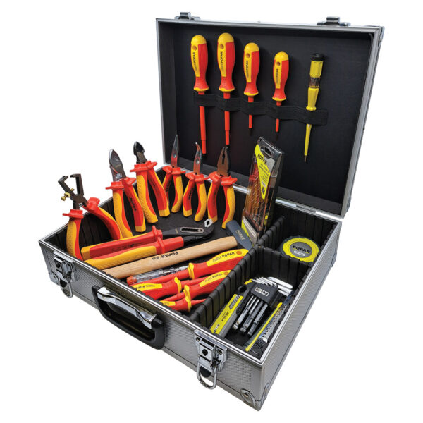 Alu kovček z orodjem VDE Popar 037330