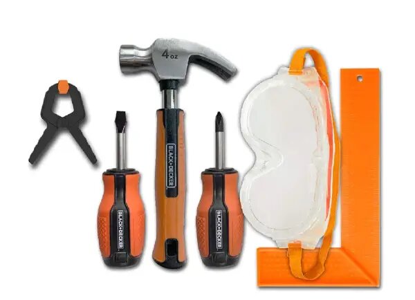 6-delni set otroškega orodja BLACK+DECKER 5+ ST001-06-BD