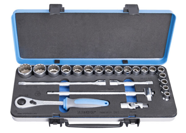 KLJUČI NASADNI 1/2" V KOVINSKI KASETI Art.190BI12P23 Unior 615327