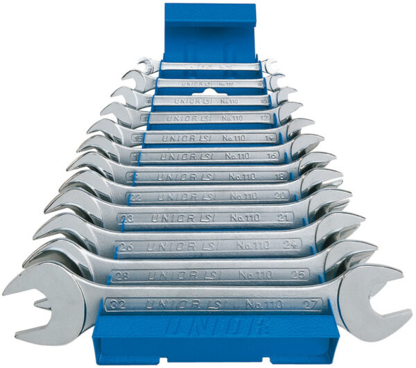 KLJUČI VILIČASTI NA KOVINSKEM STOJALU Art.110/1MS 6-32 mm/12 kos Unior 605528