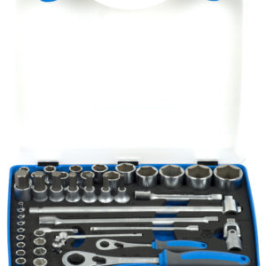 KLJUČI NASADNI 1/2" IN 1/4" V PVC KASETI Art.190BI6P43 Unior 611944