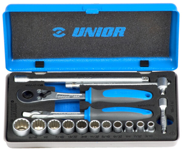 KLJUČI NASADNI 1/4" V KOVINSKI KASETI Art.188BI12P16INCH Unior 619414