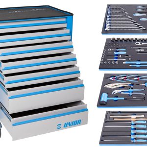 Voziček z orodjem Eurovision 940EV 127 kos orodja + voziček EV4 Unior 624137