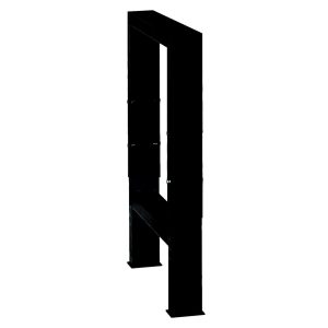 NOGA ZA MODULARNI DELOVNI PULT Art.990LA-BLACK Unior