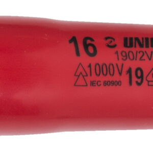 KLJUČ NASADNI 1/2" 6 KOTNI Art.190/2VDEDP, izoliran. Unior 8 mm 617803