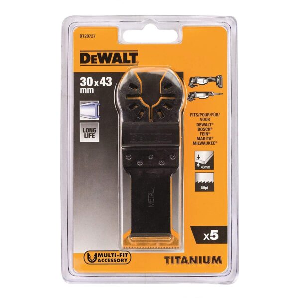 Rezilo za kovino titan 5 kom Dewalt DT20727