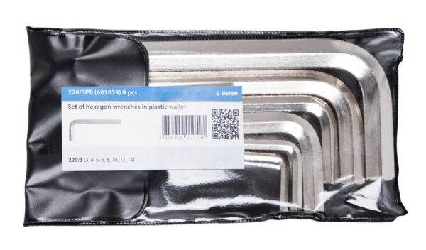 KLJUČI INBUS V PVC ETUIJU Art.220/3PB Unior