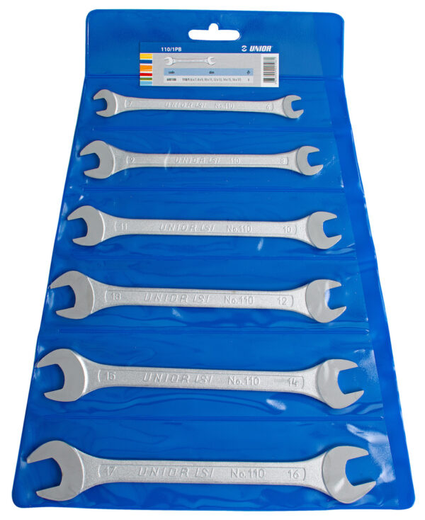 KLJUČI VILIČASTI V PVC ETUIJU Art.110/1PB 6-17 mm/6 kos Unior 600108