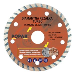 REZALKA DIAMANTNA TURBO POPAR 115 mm LMM026015