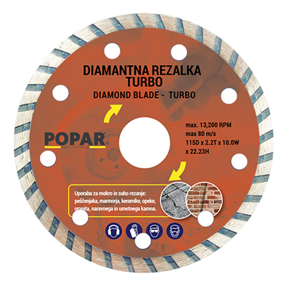 REZALKA DIAMANTNA TURBO POPAR 230 mm LMM026018