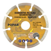 REZALKA DIAMANTNA SEGMENTNA POPAR 125 mm LMM026024
