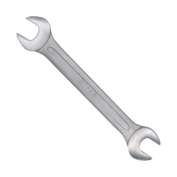 KLJUČ VILIČASTI POPAR 25x28 mm na obešalu, kromiran, glava polirana.