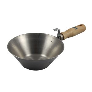 ZAJEMALKA ZIDARSKA Lesen ročaj, inox, POPAR.
