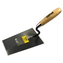 ŽLICA ZIDARSKA VARJENA OGLATA Lesen lakiran ročaj,labodji vrat, POPAR.