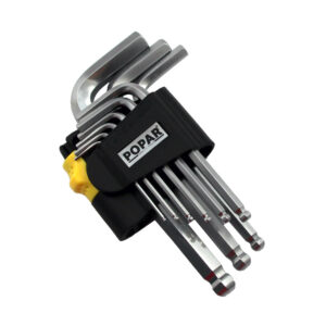 KLJUČI INBUS ZA KOTNO VIJAČENJE Kratki, v garnituri, POPAR.