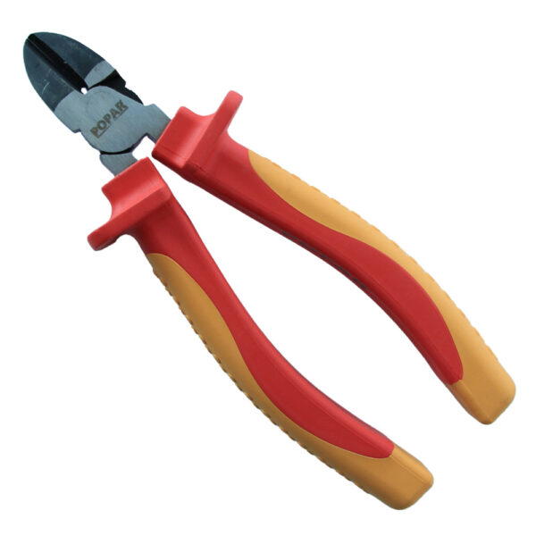 KLEŠČE ŠČIPALNE STRANSKE VDE Kromirane, na obešalu. POPAR.