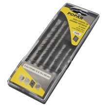 SVEDRI ZA UDARNO VRTANJE SDS-plus 2 rezn PVC embalaža, 5-delna grt., POPAR.