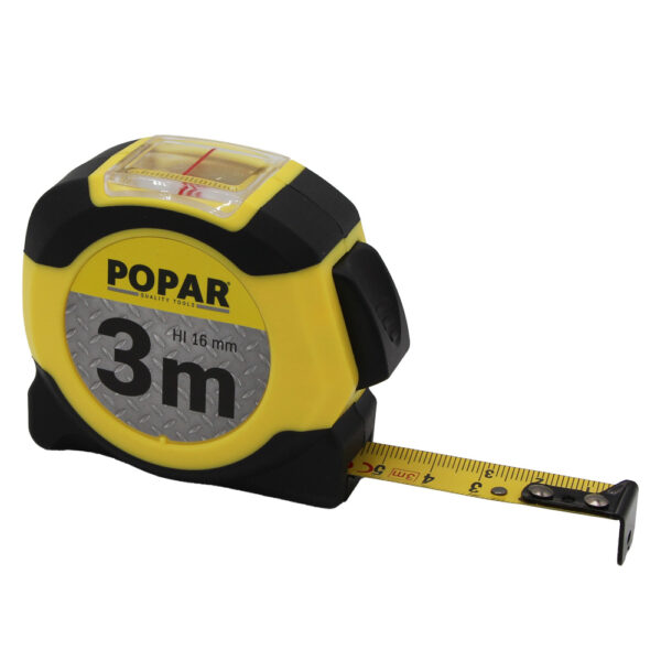 METER TRAČNI Z OKENČKOM Za notranje merjenje 3 m, POPAR.
