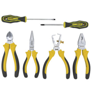 GARNITURA KLEŠČ IN IZVIJAČEV 6 kos, v blistru, POPAR 037846