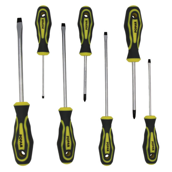 GARNITURA IZVIJAČEV 7 kos, v kartonasti embalaži, POPAR.