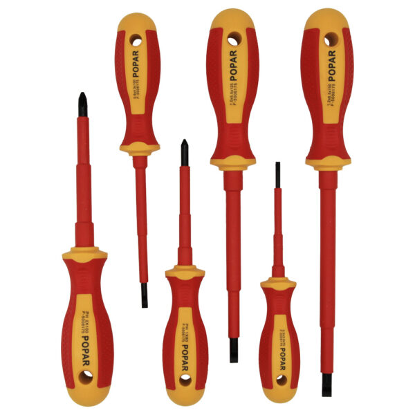 GARNITURA IZVIJAČEV VDE 6 kos, v kartonasti embalaži, POPAR.