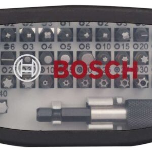 32-delni komplet vijačnih nastavkov Bosch PH, PZ, H, T in univerzalno držalo Quick Change 2607017319