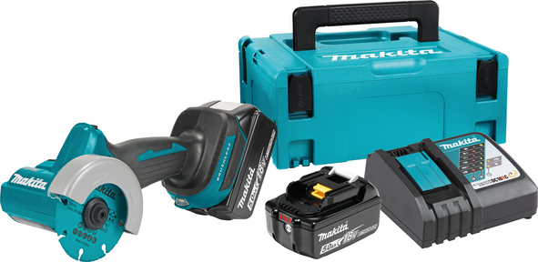 Akumulatorski kompaktni kotni brusilnik 18V LXT Makita DMC300RTJ