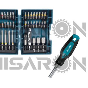 43-delni set vijačnih nastavkov + raglja Makita E-25096
