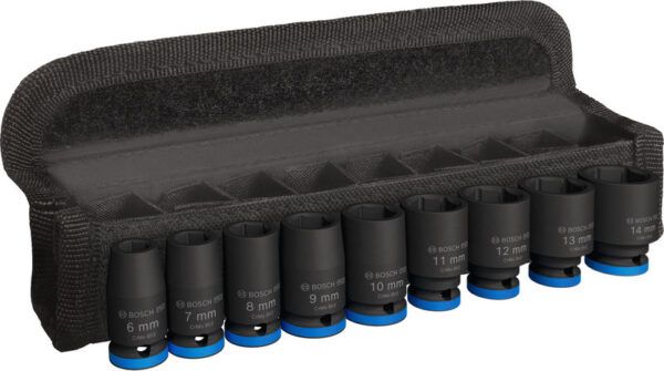 Komplet PRO Impact Socket Set Bosch, 1/4 palca, standardni, 9-delni 2608003034