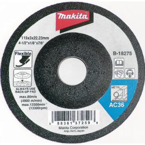 Upogljiva brusilna plošča za kovino zrnatost 36 Ø 115 mm Makita B-18275
