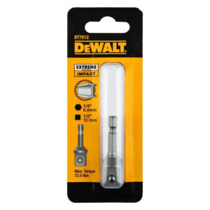 Adapter 1/4" HEX na 1/2" štirikotni Dewalt DT7512