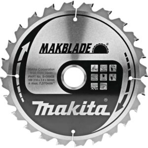TCT MAK Blade žagin list 255 mm 48 zob za les Makita B-08888