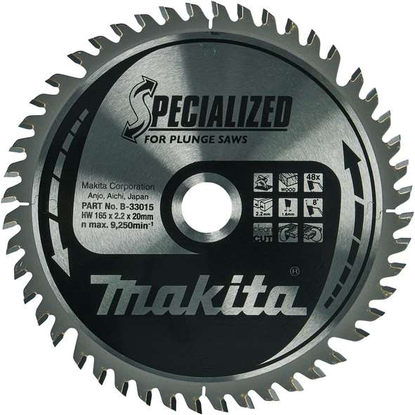 TCT Specialized žagin list 165 mm 48Z Makita B-33015
