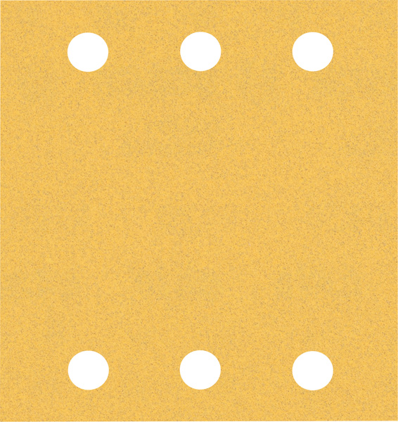 10-delni komplet brusnih papirjev s 6 luknjami Bosch EXPERT C470 za vibracijske brusilnike, 115 x 107 mm, G120 2608900893