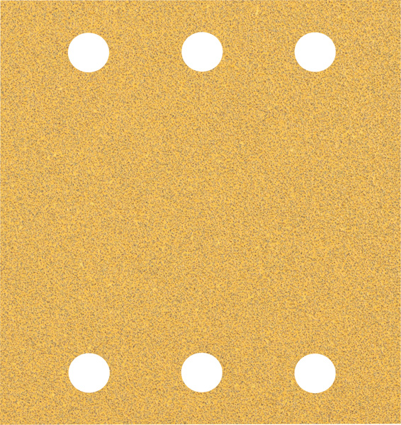 10-delni komplet brusnih papirjev s 6 luknjami Bosch EXPERT C470 za vibracijske brusilnike, 115 x 107 mm, G60 2608900891