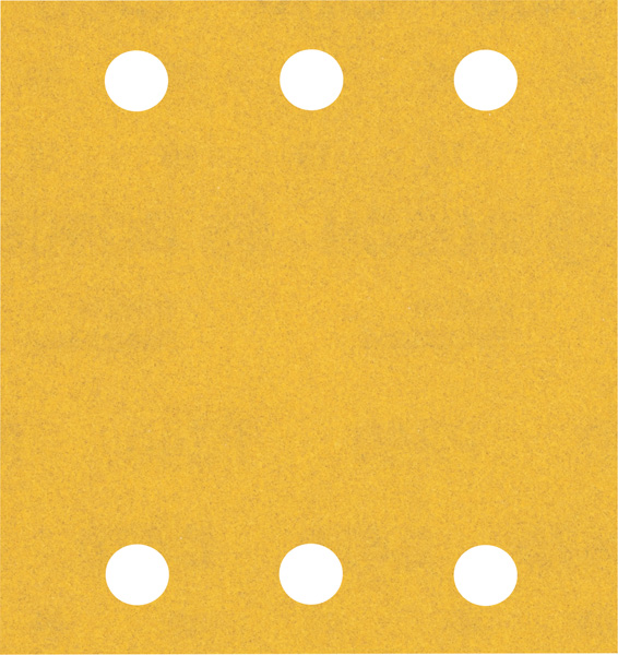 10-delni komplet brusnih papirjev s 6 luknjami Bosch EXPERT C470 za vibracijske brusilnike, 115 x 107 mm, G240 2608900895