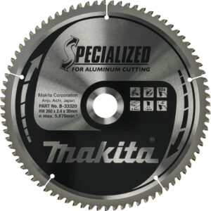 TCT Specialized žagin list za aluminij 260 mm (80 zob) 260x30x80Z Makita B-33320