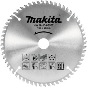 TCT žagin list večnamenski 160 mm (60 zob) 160x20x60Z Makita D-65567