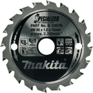 TCT žagin list za les 85 mm (16 zob) 85x15x16Z Makita B-33576