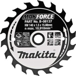 TCT MAKForce žagin list za les 140 mm (12 zob) 140x15,88x12Z Makita B-08137