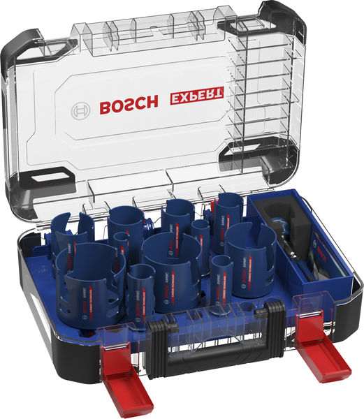 Komplet žag za izrezovanje lukenj EXPERT Construction Material Power Change Plus Bosch 15-delni 2608901950
