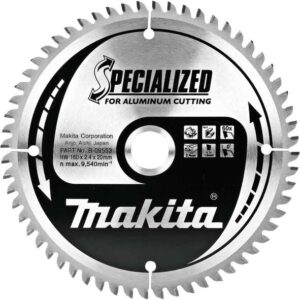 TCT Specialized žagin list za aluminij 185 mm (60 zob) Makita 185x15,88x60Z B-09581