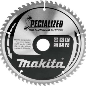 TCT Specialized žagin list za aluminij 210 mm (60 zob) Makita 210x30x60Z B-12435