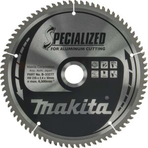 TCT Specialized žagin list za aluminij 235 mm (80 zob) Makita 235x30x80Z B-33277