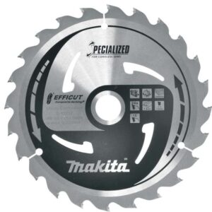 TCT Efficut žagin list za lesne kompozite-WPC 165 mm (24 zob) Makita 165x20x24Z E-12217
