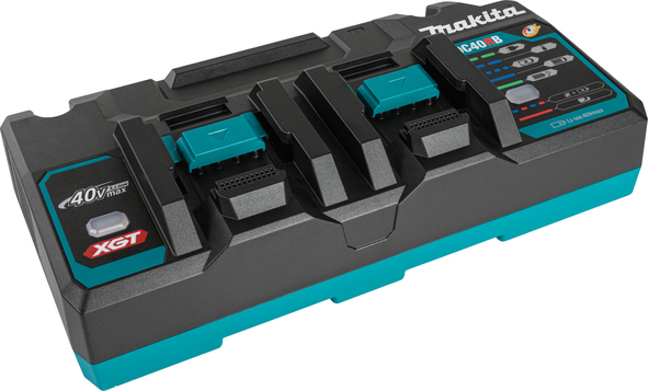 Hitri polnilnik za dva akumulatorja XGT Makita DC40RB 191N09-8