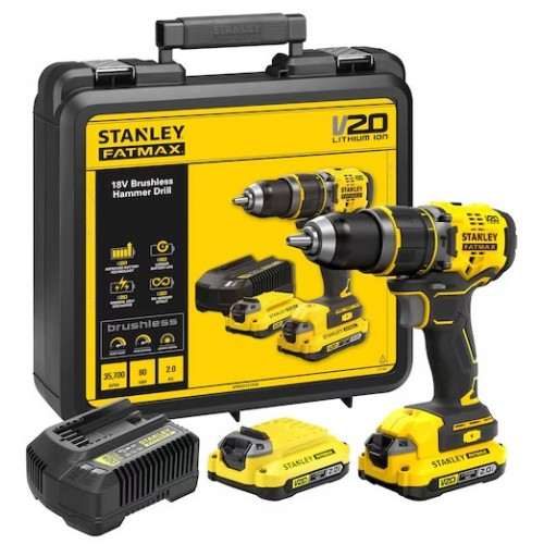 Akumulatorski udarni vrtalnik Stanley SFMCD711D2K