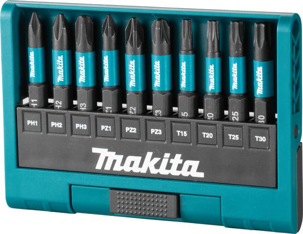 10 delni set vijačnih nastavkov IMPACT BLACK Makita E-12011