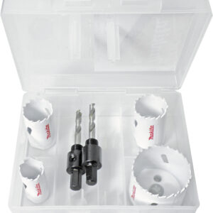 6-delni set HSS-BiM kronskih žag z adapterjem in centrinim svedrom Makita D-33657