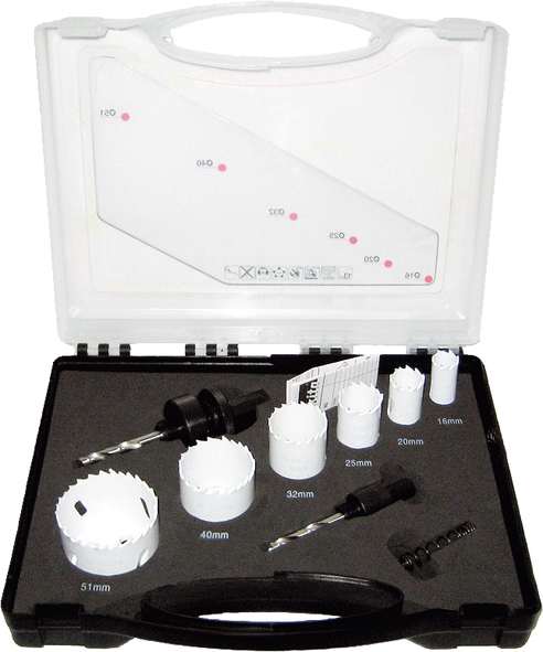 6-delni set HSS-BiM kronskih žag za električarje Makita D-47123